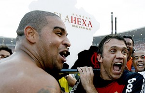 Pet e Adriano os heróis do Hexa do mengão