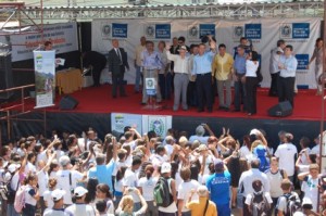 Cabral Claudão e Sérgio Cabral inauguraram as melhorias operacionais do sistema de abastecimento de água em Itaperuna