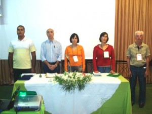 Saúde O subsecretário de Saúde Kermyler, o secretário de Saúde Marcos Tinoco, a secretária de Governo Claudete Cerqueira, Roberta da Saúde Mental do Estado e Ivan do Conselho Municipal de Saúde