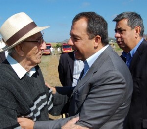 Itaperuna01 O governador Sérgio Cabral se encontrou com o prefeito Claudão para acertar os últimos detalhes referente à construção da nova ponte