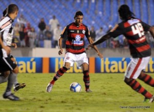 Flamengo Kleberson teve boa atuação contra o Botafogo