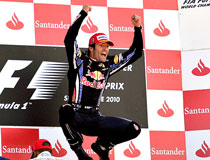 Webber "Nada mal para um segundo piloto" desabafou Webber depois da vitória