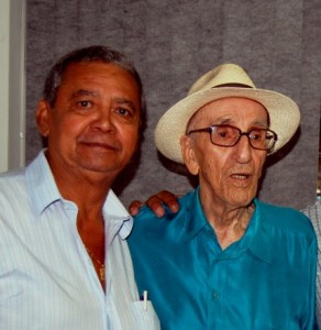 Evandro Paulo de Lima à esquerda ao lado do amigo e prefeito de Itaperuna Cláudio Cerqueira Bastos