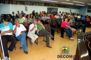 A homenagem aos professores de Educação Física aconteceu no auditório da Câmara Municipal