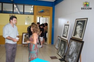 O desenhista e artista plástico Cristian Tardin foi um dos homenageados da tarde.