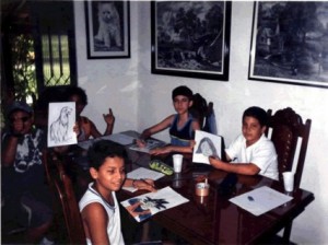 Cristian hoje além de ser um dos mais conhecidos artistas de Itaperuna também dá aulas para várias faixas etárias