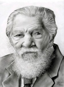 O "Homem Velho" um dos desenhos que mostra a perfeição das obras de Tardin