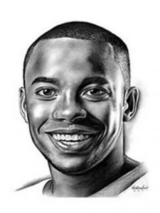 O jogador Robinho é um dos famosos retratados aqui pelo artista itaperunense Cristian Tardin  