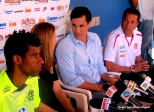 Coletiva de Vanderlei Luxemburgo, Barbosa Neto, Patricia Amorim e Leo Moura anuncia iniciativa