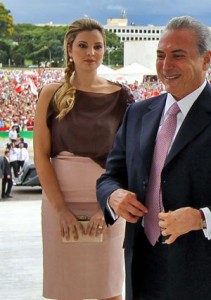 Mulher do vice-presidente Michel Temer, Marcela Temer ganhou destaque no Twitter durante a posse da presidente Dilma Rousseff, em Brasília