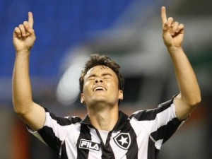 Botafogo Renato Cajá fez o gol de empate para o Botafogo