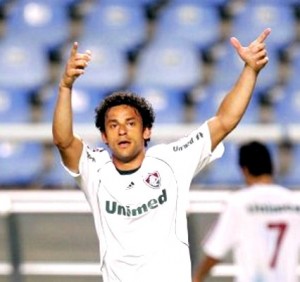Fred marcou um dos gols da classificação do Fluminense para a final da Taça Guanabara - Foi o 50º gol do atacante com a camisa do Fluminense