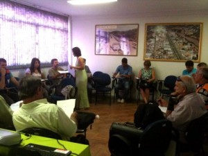 Os membros da CTDC e convidados, entre eles representantes da Secretaria Municipal de Meio Ambiente de Itaperuna e Santo Antônio de Pádua, representantes da UENF e UFF e também do CREA