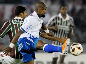 Fluminense A defesa do Fluminense não achou e Garcia marcou dois gols e deu a vitória ao time uruguaio