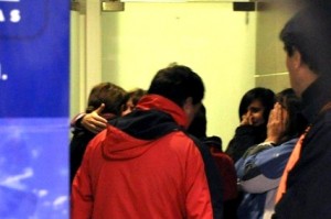 Argentina Amigos e familiares das vítimas do acidente no aeroporto de Neuquén