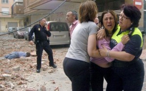 Lorca Desespero tomou conta da cidade espanhola de Loca após terremoto