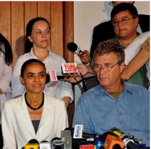 Marina Silva e Alfredo Sirkis deixam o PV Marina Silva e Alfredo Sirkis deixam o PV
