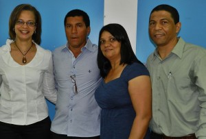 A juíza Leydjane Chieza, prefeito Paulada, primeira dama do município Elenice Nogueira e o secretário França A juíza Leydjane Chieza, prefeito Paulada, primeira dama do município Elenice Nogueira e o secretário França