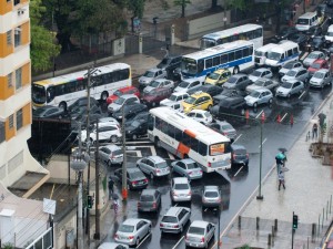 O Rio de Janeiro parou por causa da chuva O Rio de Janeiro parou por causa da chuva