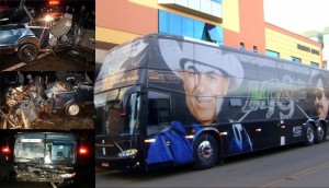 Ônibus da dupla Milionário e José Rico acidenta e uma pessoa morre