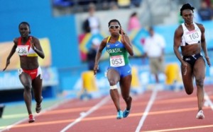 Rosângela Santos desbanca favoritas e fatura medalha de ouro nos 100 m rasos Rosângela Santos desbanca favoritas e fatura medalha de ouro nos 100 m rasos