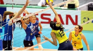 No clássico sul-americano, Brasil vence a Argentina em Tóquio pela Copa do Mundo de vôlei Feminino No clássico sul-americano, Brasil vence a Argentina em Tóquio pela Copa do Mundo de vôlei Feminino