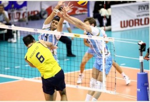 Brasil derrota a Argentina por 3 sets a 0 na Copa do Mundo de Vôlei Masculino Brasil derrota a Argentina por 3 sets a 0 na Copa do Mundo de Vôlei Masculino