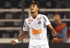 Neymar marca três vezes e Santos vence o Internacional na Libertadores Neymar marca três vezes e Santos vence o Internacional na Libertadores