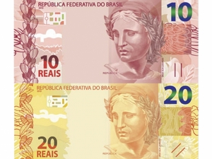 Nesta segunda começam circular as novas notas de real de R$ 10 e R$ 20 Nesta segunda começam circular as novas notas de real de R$ 10 e R$ 20