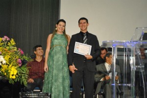 Seminarista Leandro foi destaque no SETEBI em 2012