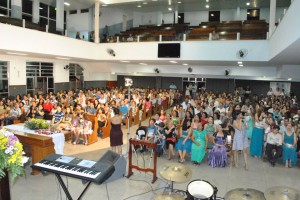 A colação de grau foi no templo da Primeira Igreja Batista em Itaperuna