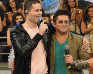 Pedro e Leonardo (Foto: Domingão do Faustão / TV Globo)