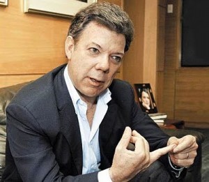 Juan Manuel Santos, presidente da Colômbia, quer que europeus e latino-americanos se unam no controle de armas de fogo