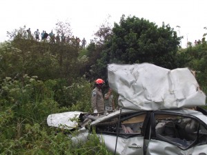 Acidente em Itaperuna com jogador Marquinhos Galhardo - Foto: Renato Freitas