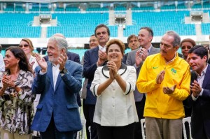 Dilma inaugura o Estádio da Arena Fonte Nova em Salvador