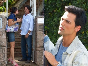 Filipinho vê Rosemere e Perácio juntos (Foto: Sangue Bom / TV Globo) Filipinho vê Rosemere e Perácio juntos (Foto: Sangue Bom / TV Globo)
