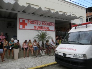 Vítima foi levada para o Pronto Socorro de Italva
