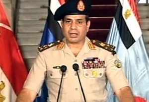 O general Abdel Fatah al Sisi, chefe do exército do Egito,  anunciou nesta quarta-feira (03/06) a queda do presidente do Egito, Mohamed Morsi