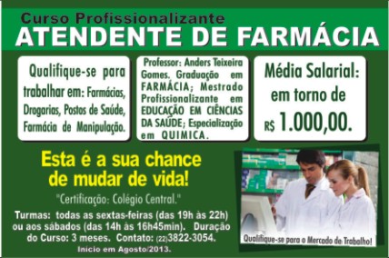 Central Atendente de Farmácia Central Atendente de Farmácia