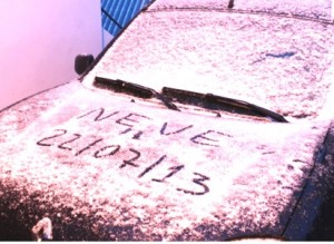 Neve cai em 5 cidades de Santa Catarina nesta segunda-feira (22/07)