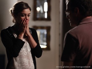 Amora conta a verdade a Wilson (Foto: Ellen Soares/TV Globo)