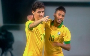 Brasil supera gramado, muitas faltas e vence a Coreia do Sul com gols de Oscar e Neymar