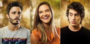 Thiago Rodrigues, Juliana Paiva e Vinicius Tardio são William, Lili e Rafa, respectivamente