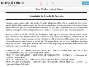 Diário Oficial de Alagoas por engano faz publicação na linguagem do humorista "Mussum"
