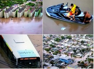 Rio de Janeiro virou um caos por causa da forte chuva