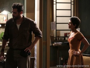 Advogado diz para Gaia e Toni que Tavinho pode sofrer com briga na Justiça (Foto: Fábio Rocha / TV Globo)