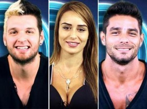 Cássio, Letícia e Diego estão emparedados no BBB14