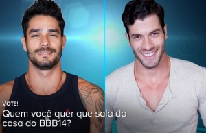Diego e Roni formam o Paredão duplo no BBB14 Diego e Roni formam o Paredão duplo no BBB14