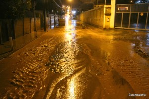 Forte temporal causa alagamento em Carangola, MG