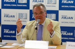 O presidente do Sistema FIRJAN, Eduardo Eugenio Gouvêa Vieira